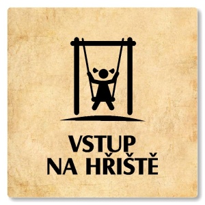 Vstup na hřiště, 80x80mm, pergamen, Nevada